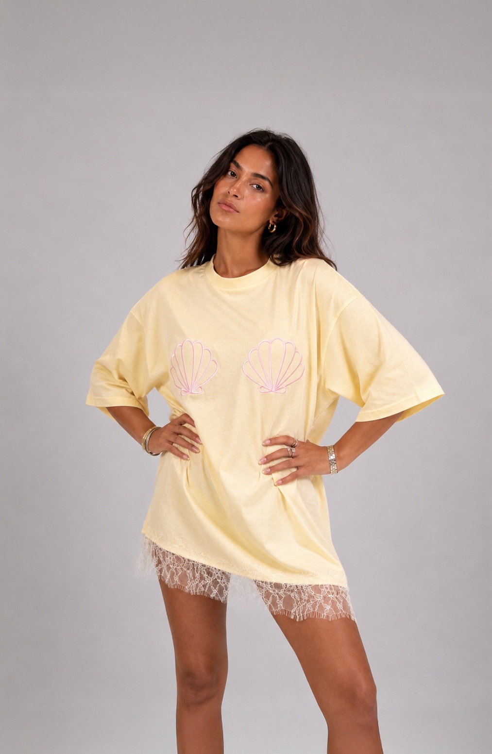 The Mermaid Muse in butter yellow