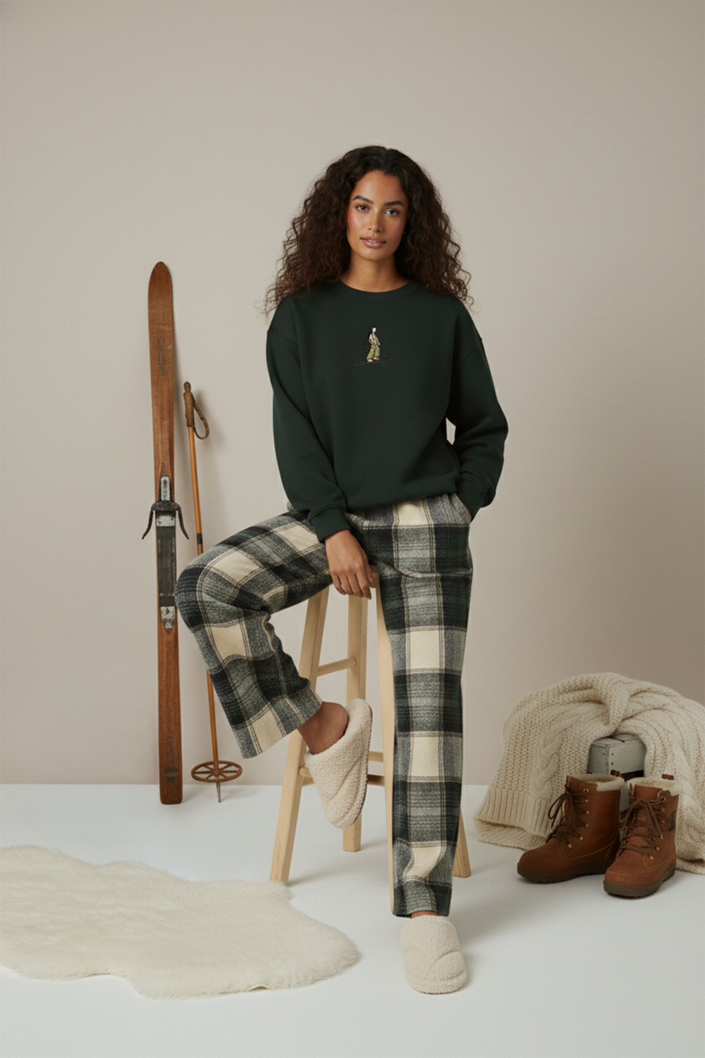 The Ski Lodge Set in Olive