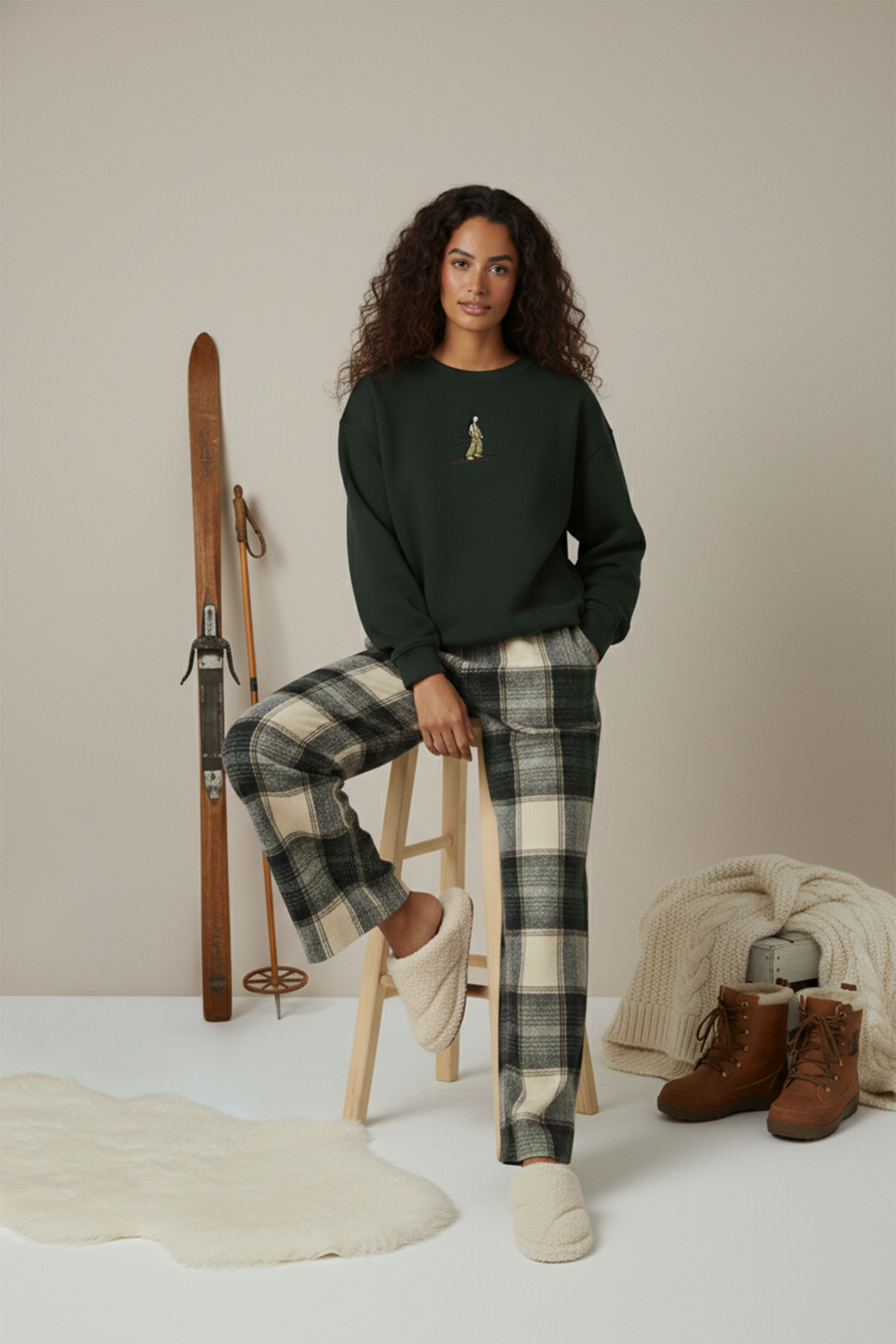 The Ski Lodge Set in Olive